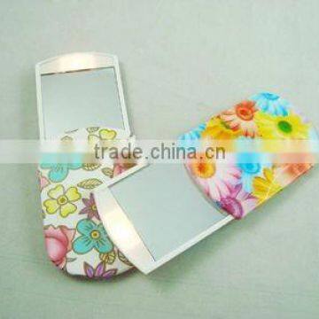 Cell phone shape Slip cover plastic mirror pocket with led light