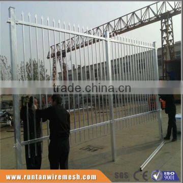 Factory hot dipped galvanized and powder coated ornamental steel fence (Tread Assurance)