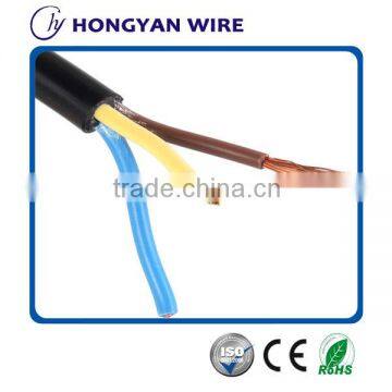 China manufacturer 2/3/4 core H05VV-F PVC pvc insulated electrical cable