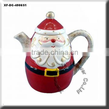 ready to paint ceramic christmas teapot