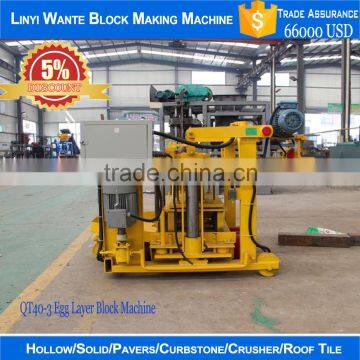 Equipment From China for the Small Business,QT40-3 Lightweight Movable Concrete Block Making Machine photo-3