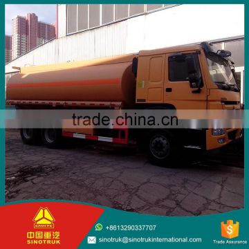 High Quality SINOTRUK 9800*2500*3200mm Overall Dimension 6*4 export capacity fuel tank truck