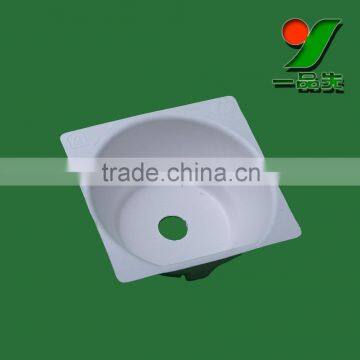 GRHEN Supply Pulp Molded 1 Bottle Folded Rice Wine Trays,Biodegradable Rice Wine Bagasse Pulp Packaging Tray photo-5