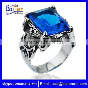 Wholesale man tungsten and titanium ring , titanium wedding ring titanium gemstone