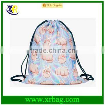 Boy's Daypack Print Gesture Backpack Travel Sports Custom Printed Drawstring Bag