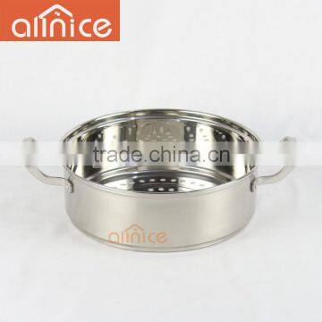 High Quality 28/30/32cm 2 Layers Stainless Steel Steamer Pot for Cooking With Aluminum Capsulated Bottom photo-5