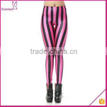 92 polyester 8 spandex jersey stripe print bulk leggings 2016