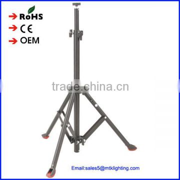 high quality 2m push light up display stand safety metal display stand