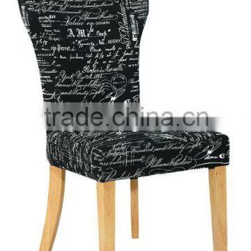 upholstery fabric wooden dining chair (DO-6059)