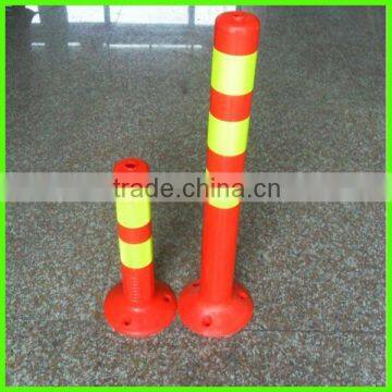 flexible safety elastic plastic warning post