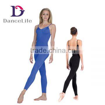 A2617 Spandex unitard dance unitards gymnastics unitards camisole unitard for sale