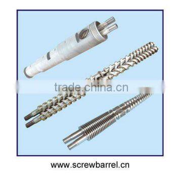 plastic processing machine twin conical screw and barrel for extruder