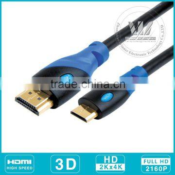 Mini HDMI male to HDMI male cable for camera