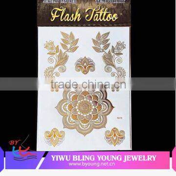 Eco-friendly waterproof gold metallic tattoo                        
                                                Quality Choice