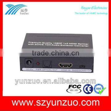 HDMI Splitter 1x2 with Audio Extractor v1.3 full 3D and 1080p