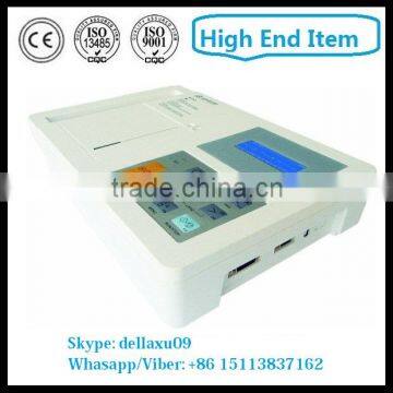 Portable three channel interpretive ecg machine MSLEC13A