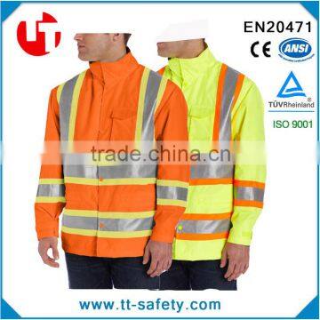 Hi-vis sleeves waterproof jacket reflective security jacket