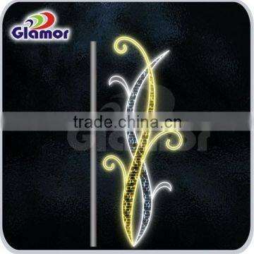 led street decoration outdoor lamp post motif