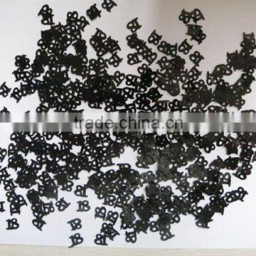 1.0x1.0cm 1.2x1.0cm Metallic PVC 16 18 Happy Birthday Confetti for Party Decoration photo-3