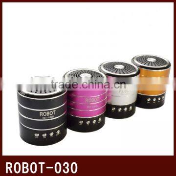 Robot-030 vibration portable card speaker,active powered Sound box,music speaker,mini fm radio mp3 player