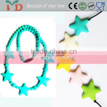 2015 Charms silicone beads necklace and pendant wholesale jewelry