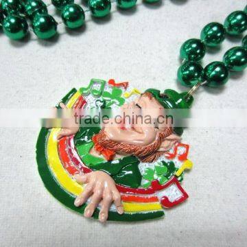 2016 New Design Mardi Gras Beads Necklace Poly Medallion Beads