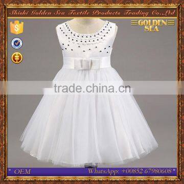 new style hot selling satin party wedding pretty white girl dresses