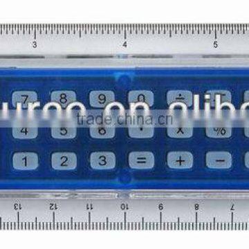 new product unique design multi-function 8 digit electronic calculator with 20cm ruler