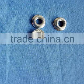 good quality white zince hex flange nut