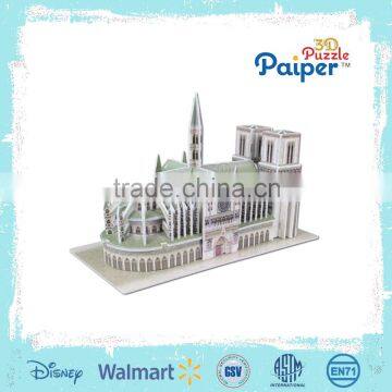 Cathedral notre dame model puzzle sublimation