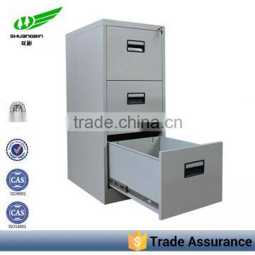 Gray office 3 drawer metal file cabinet