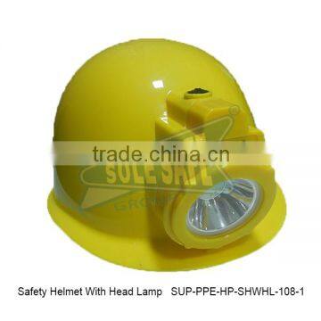 Safety Helmet With Head Lamp