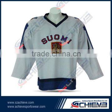 oem factory cheap custom hockey jersey youth ice hockey tops knitted hockey socks