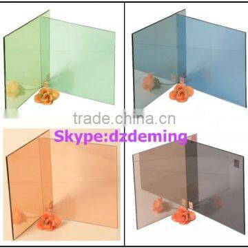 3mm-12mm Bronze, Grey, Blue, Green, Pink tinted glasswith CE & ISO certificate