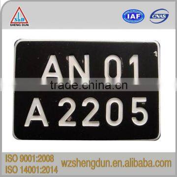custom embossed car number plate for car and motorcycle