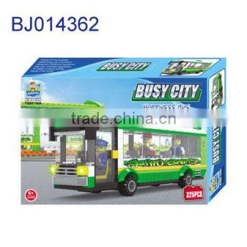 Education Plastic Diy Toy Funny Kids 3D Yellow School Bus Model photo-2