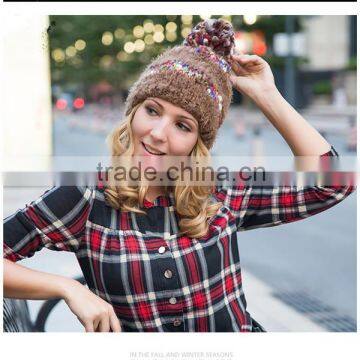 Latest Fashion Pretty Elegant Girls Lovely Cute Sublimation Knitted Hat photo-2