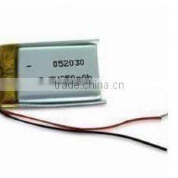 Rechargeable lipo battery 3.7v 250mah 502030