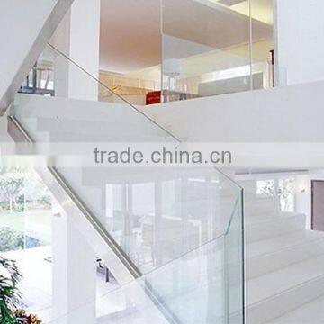 outdoor stairs shoe molding glass railing                        
                                                Quality Choice