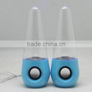 top 2 channel big dancing water portable tower usb speaker with usb input