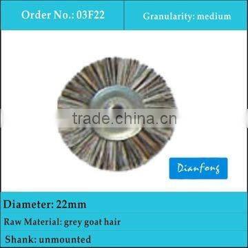 22mm unmounted dental laboratory grey goat hair brushes for composite materials