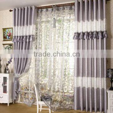 High quality 3d printed beautiful luxury hotel window curtain