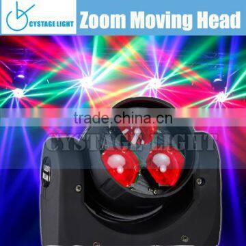 Diamond 3x15W RGBW 4in1 Led Mini Zoom Moving Head Stage Performance Light