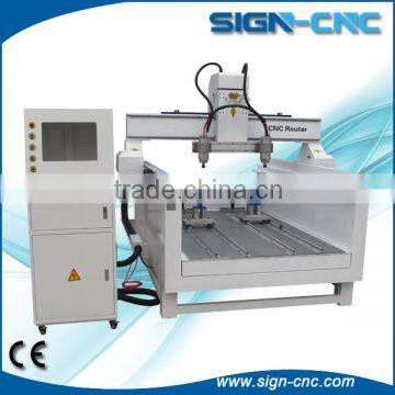 Two heads machine wood cnc router