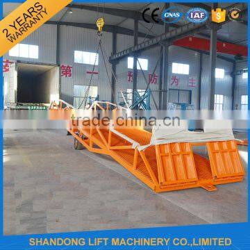 Mobile Hydraulic Yard Ramp With Strong Landing Leg