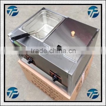 10 L Stainless Steel Gas Fryer with Double Baskets