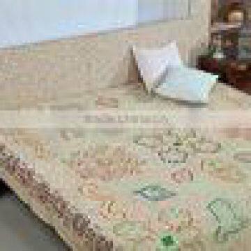 Multi Appiquc with Khanya work bedsheet high quality and design