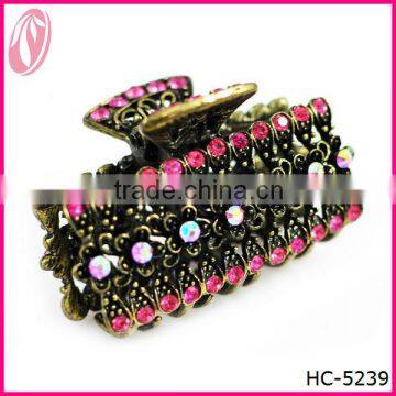 Top Selling fancy rhinestone Hair Claw for Arab women