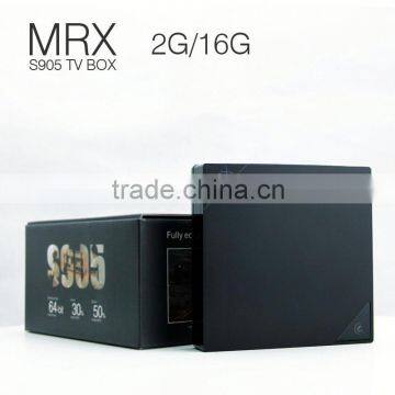 Quad core Amlogic S905 Smart Android TV Box DDR3 2G RAM 16G EMMC Flash WIFI HD Media Player Android Box