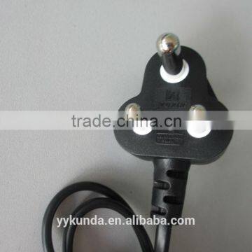 STQC approved 3 pin India plug standard